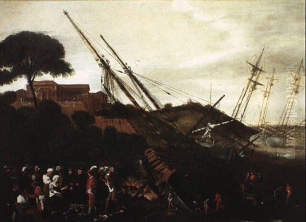 Le Dechargement Des Navires by Filippo Napoletano