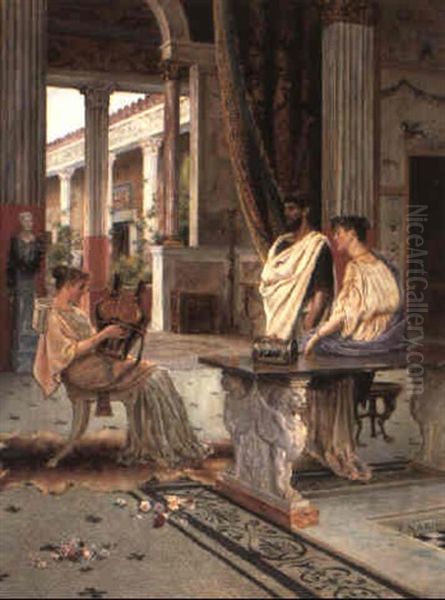 Pomeriggio Musicale, Pompei Oil Painting by Enrico Nardi