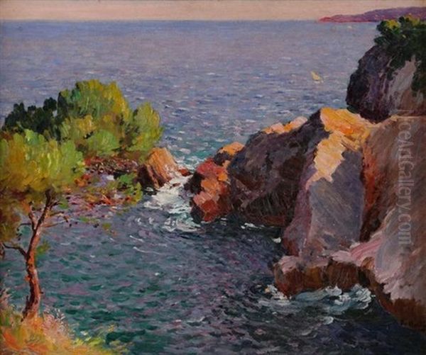 Cote Rocheuse Dans Le Var Oil Painting by Francois Nardi