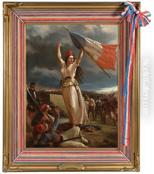 Aux Armes Citoyens! Oil Painting by Ernest Etienne Narjot