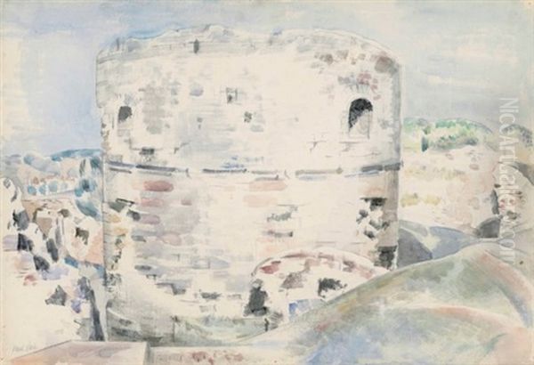 Camber Castle Oil Painting by Paul Nash