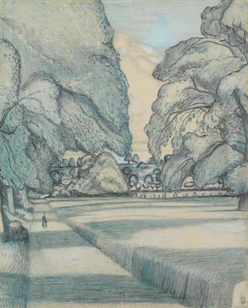 The Peacock Path by Paul Nash