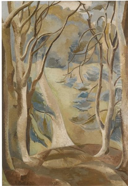 Path Oil Painting by Paul Nash