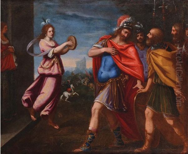 Episodio Biblico Del Vecchio Testamento Oil Painting by Francesco Nasini