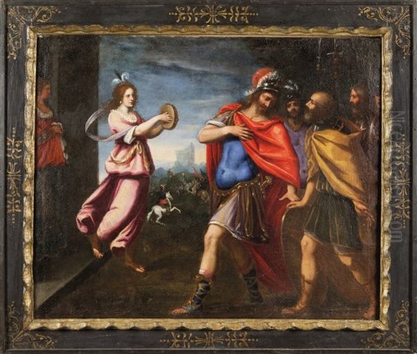 Scena Mitologica Oil Painting by Giuseppe Nicola Nasini