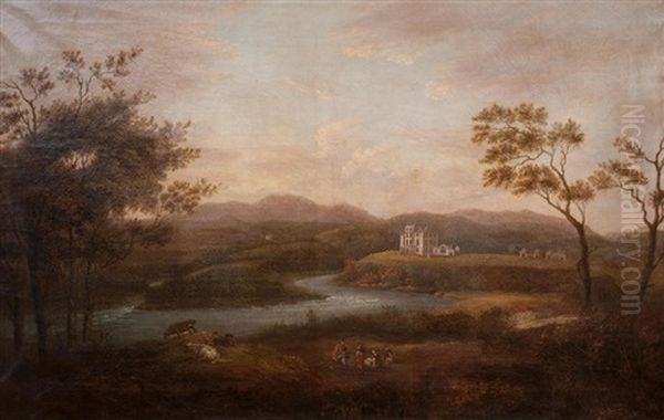 Dunglass House Oil Painting by Alexander Nasmyth