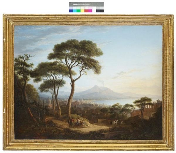 Veduta Di Napoli Da Posillipo; Veduta Della Costa Sorrentina (pair) by Alexander Nasmyth