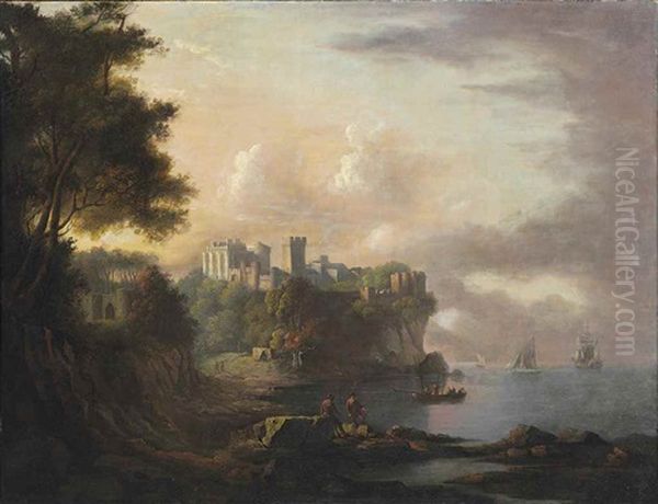 A View Of Culzean From The North Oil Painting by Alexander Nasmyth