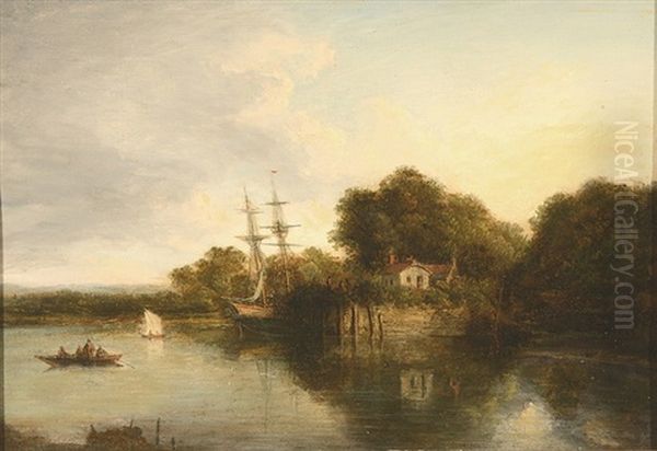 Boats On The Thames by Alexander Nasmyth