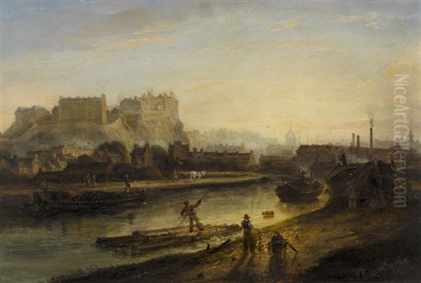 View Of Edinburgh Castle Oil Painting by Alexander Nasmyth