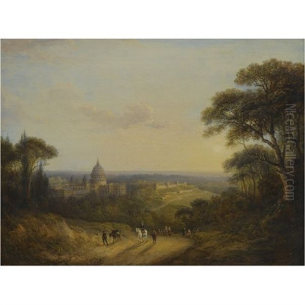 St. Peter's, Rome Oil Painting by Alexander Nasmyth