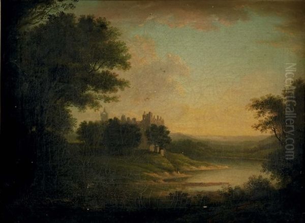 A View Of Linlithgow Palace Oil Painting by Alexander Nasmyth