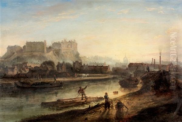 View Of Edinburgh Castle Oil Painting by Alexander Nasmyth