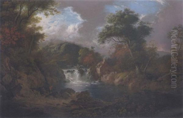 The Miller's Linn, Inveraray Oil Painting by Alexander Nasmyth