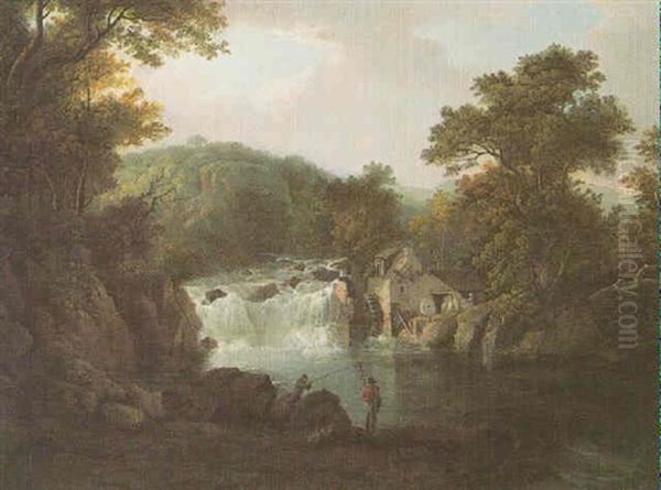 The Falls Of Tummel Oil Painting by Alexander Nasmyth