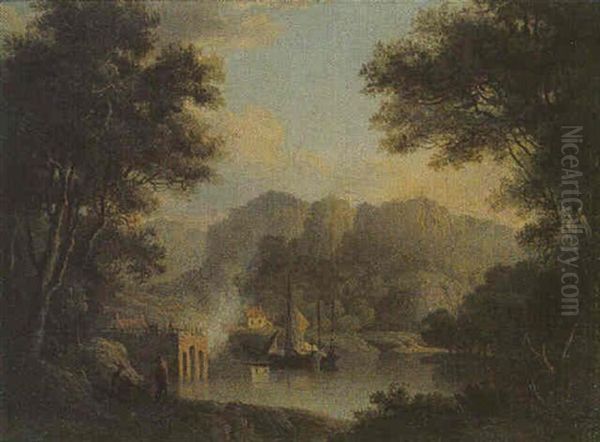 View Of The Firth Near Stirling Oil Painting by Alexander Nasmyth