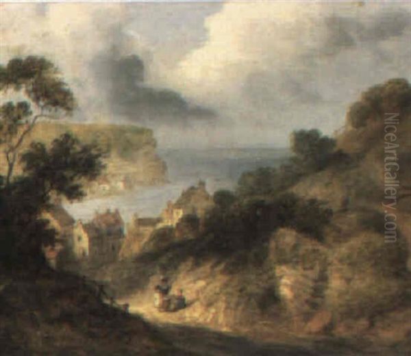 View Of Whitby Oil Painting by Alexander Nasmyth