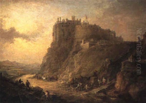 Edinburgh Castle Oil Painting by Alexander Nasmyth