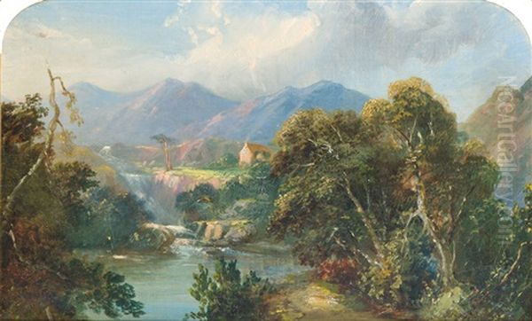 Near Pitlochry Oil Painting by Anne Gibson (Bennett) Nasmyth