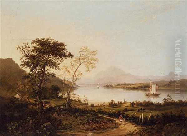 Loch Awe, Near Inverary Oil Painting by Anne Gibson (Bennett) Nasmyth