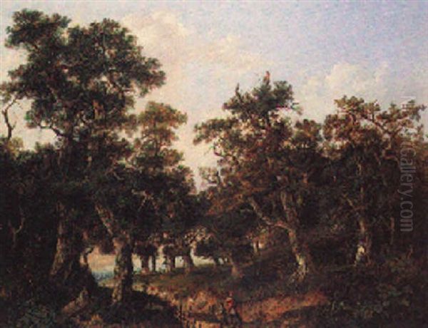 Edge Of The Woods Oil Painting by Charlotte Nasmyth