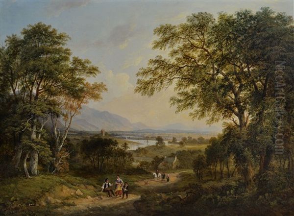 From Stirling To Cumbernauld Oil Painting by Jane Nasmyth