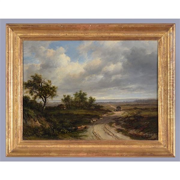 The Road Over The Common Oil Painting by Patrick Nasmyth