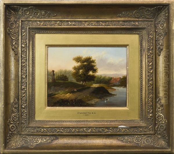 Patrick Nasmyth Ra The Big Oak Oil Painting by Patrick Nasmyth