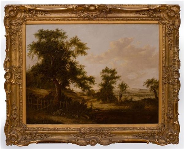 Landscape, Pool And Tree Oil Painting by Patrick Nasmyth