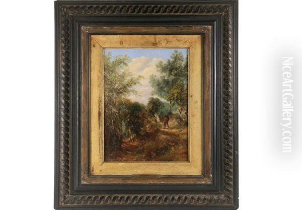 Scottish Landscape With Hunter Oil Painting by Patrick Nasmyth