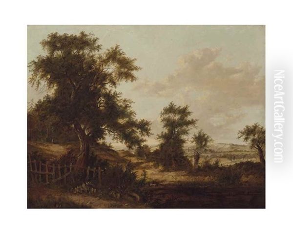 Landscape, Pool And Tree Oil Painting by Patrick Nasmyth