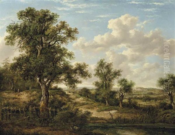 Heathland Near Godstone, Surrey Oil Painting by Patrick Nasmyth