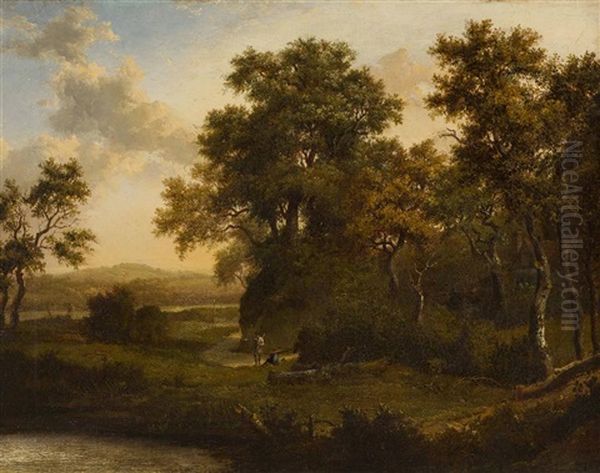 Sussex Landscape Oil Painting by Patrick Nasmyth