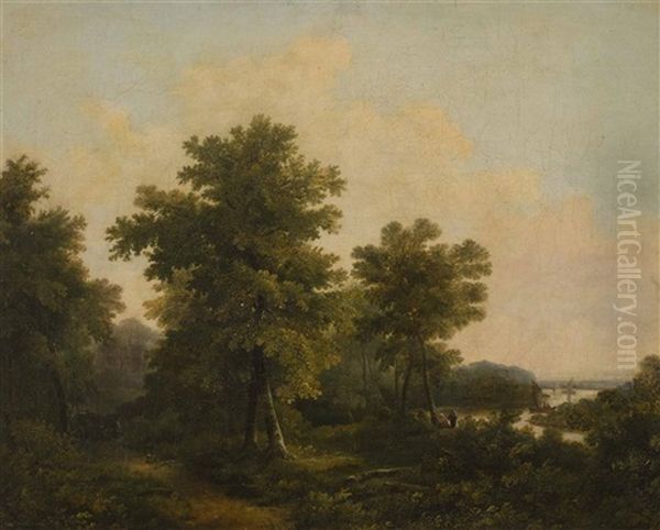 The Winding River Oil Painting by Patrick Nasmyth