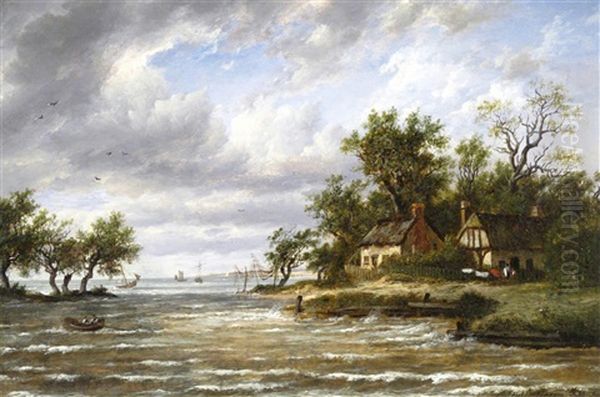 Cottages By The Sea by Patrick Nasmyth