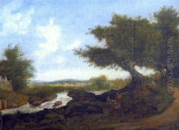 Paysage Au Berger Oil Painting by Patrick Nasmyth