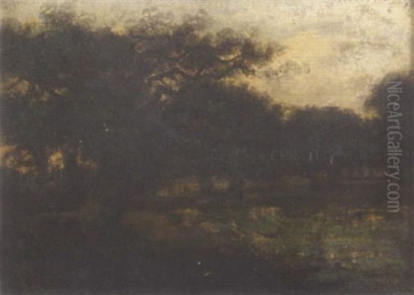 Landscape At Dusk by Patrick Nasmyth