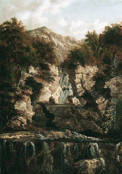 The Bridge Of Bracklinn Oil Painting by Patrick Nasmyth