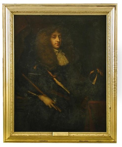 Portrait Said To Be Hildebrand, 5th And Last Baron Alington (1641-1722/3) Oil Painting by Pieter Nason