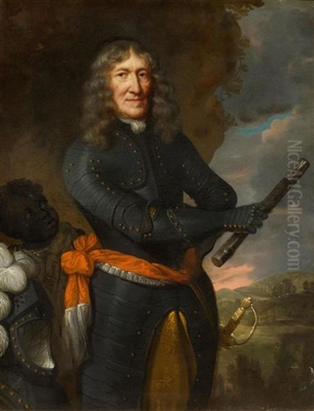 Portrait Of Prince Johann Moritz, Prince Of Nassau-siegen (1604-1679) Oil Painting by Pieter Nason