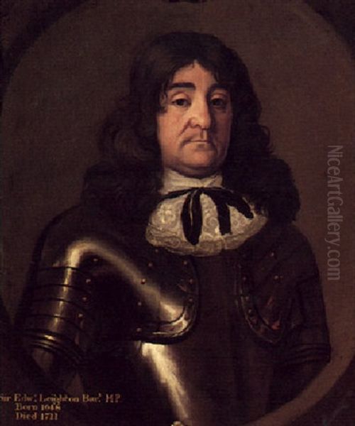 Portrait Of Sir Edward Leighton, Bt. Oil Painting by Pieter Nason