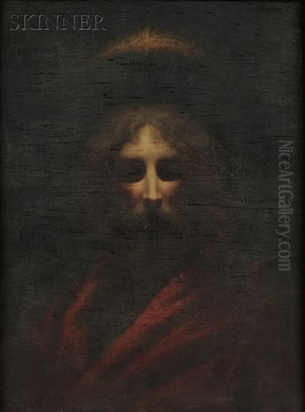 Head Of Christ Oil Painting by Thomas Nast