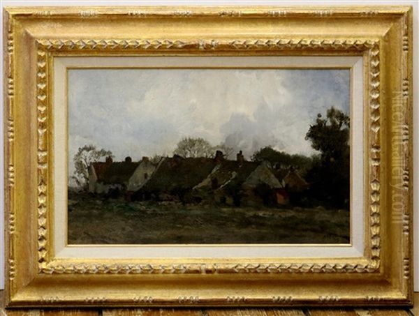 Dorpje Aan Het Veld Oil Painting by Willem Van Der Nat