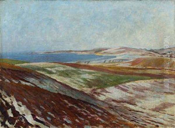 View Of Knebel Vig Oil Painting by Max Nathan