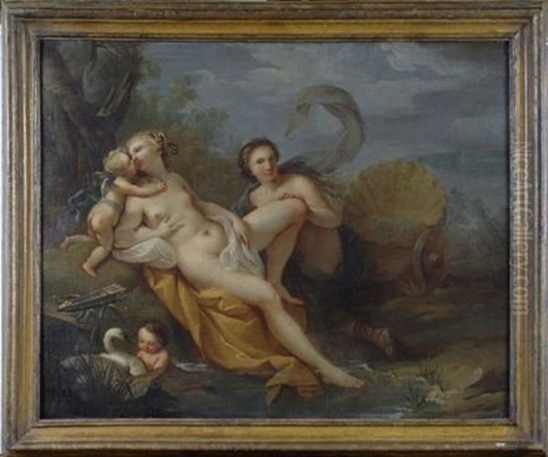 Il Bagno Di Venere Oil Painting by Charles Joseph Natoire