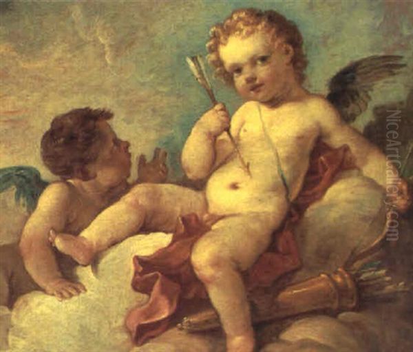 Cupidon Oil Painting by Charles Joseph Natoire