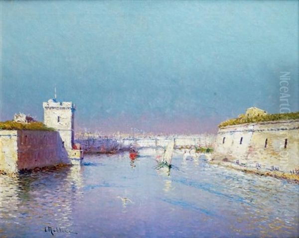 L'entree Du Vieux Port De Marseille Oil Painting by Louis Nattero