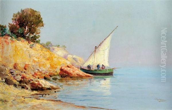 La Corniche Oil Painting by Louis Nattero