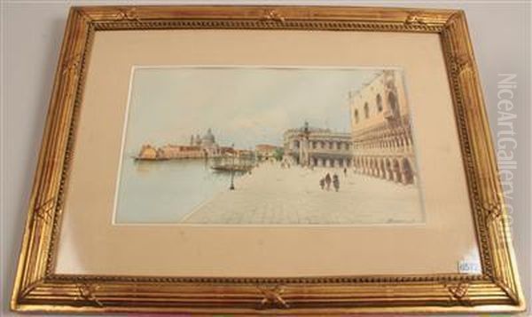 Venice Oil Painting by H. Biondetti