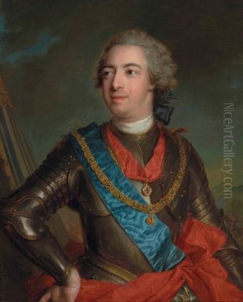 Portrait Of Fernando De Silva Y Alvarez Of Toledo, 12th Duke Of Alba And Duke Of Huescar (1714-1776), Half-length Oil Painting by Jean Marc Nattier